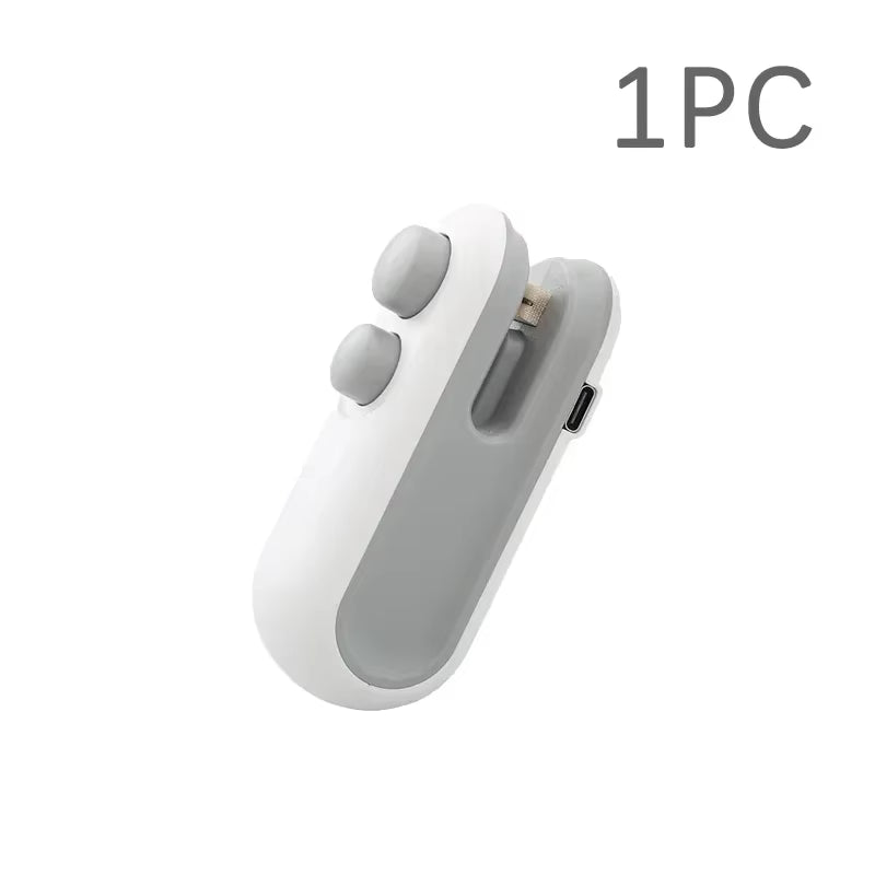 Mini Portable 2-in-1 Rechargeable Vacuum Sealing Machine for Household Snack Preservation