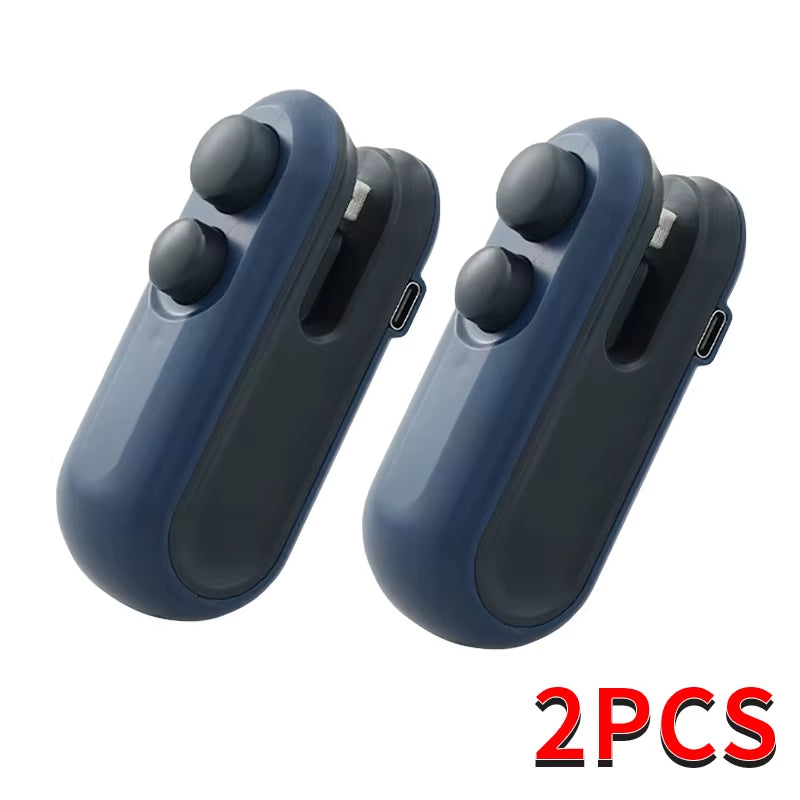 Mini Portable 2-in-1 Rechargeable Vacuum Sealing Machine for Household Snack Preservation
